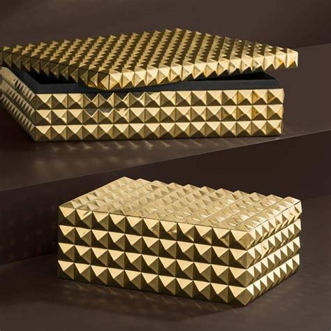 gold metal boxes|gold decorative boxes.